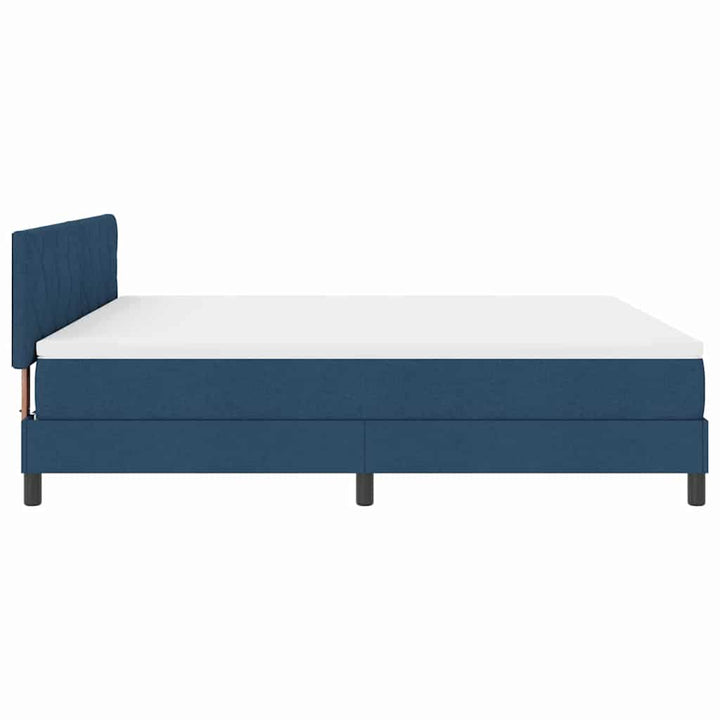 Box spring seng med hovedgærde Blå 180 x 200 cm Stof