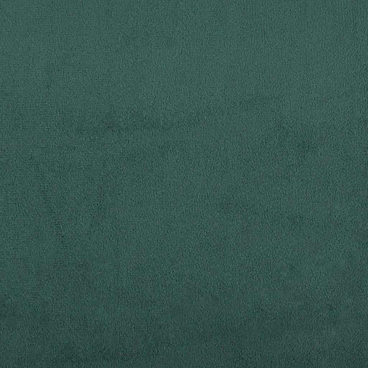 Box spring seng med hovedgærde Mørkegrøn 120 x 200 cm Fløjl