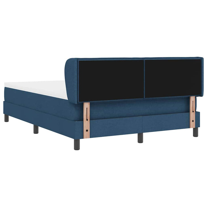 Box spring seng med hovedgærde Blå 140 x 190 cm Stof