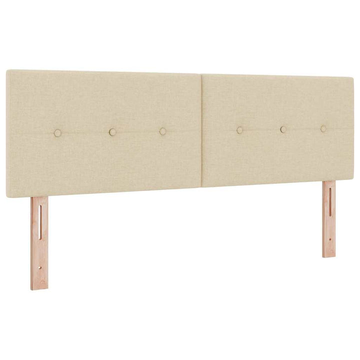 Box spring seng med madras Creme 140 x 200 cm Stof