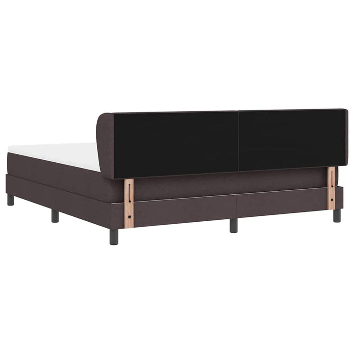Box spring seng med madras Mørk Brun 180 x 200 cm Stof