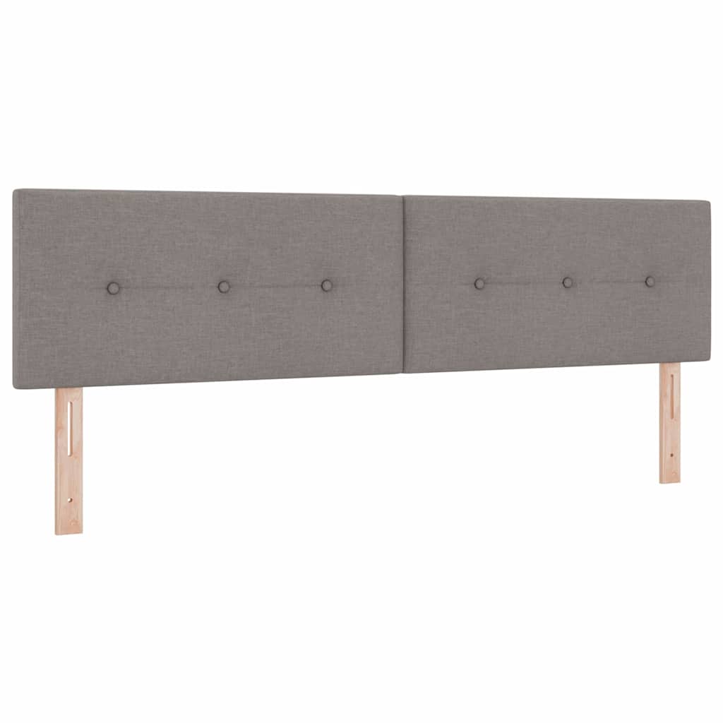 Box spring seng med madras Gråbrun 180 x 200 cm Stof