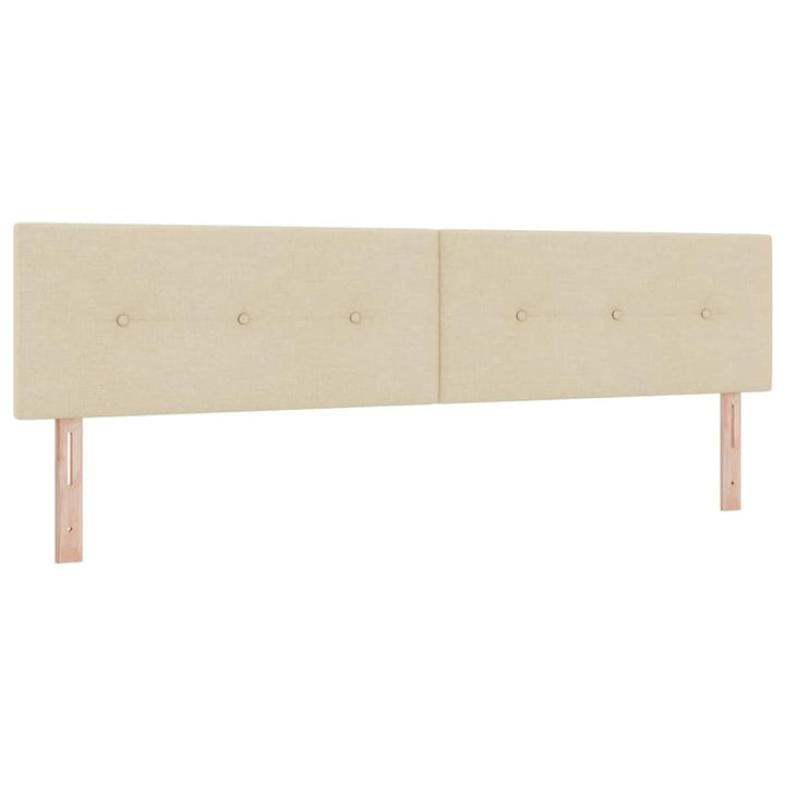 Box spring seng med madras Creme 200 x 200 cm Stof
