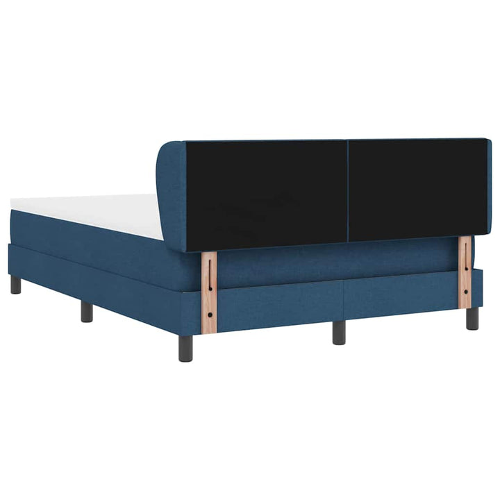 Box spring seng med hovedgærde Blå 140 x 200 cm Stof