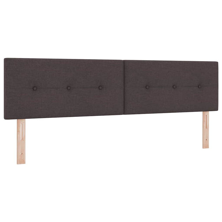 Box spring seng med madras Mørk Brun 180 x 200 cm Stof