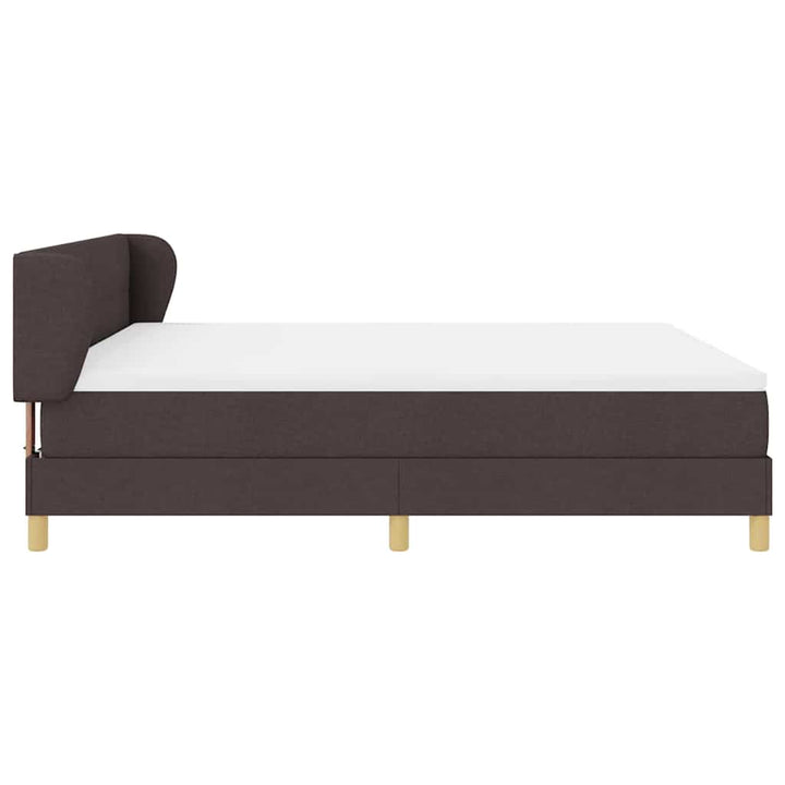 Box spring seng med madras Mørk Brun 180 x 200 cm Stof