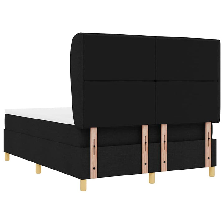 Box spring seng med madras Sort 200 x 160 cm Stof