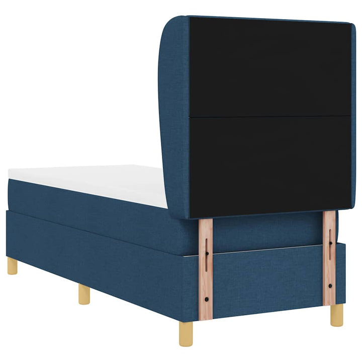 Box spring seng med hovedgærde Blå 200 x 80 cm Stof