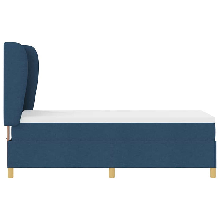 Box spring seng med hovedgærde Blå 200 x 80 cm Stof