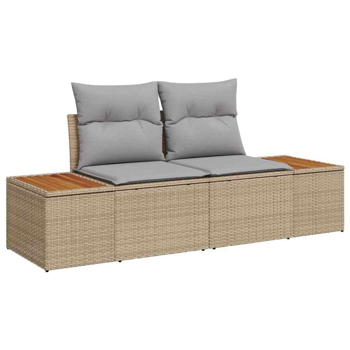 Havesofa Sæt 8 stk. Beige og grå