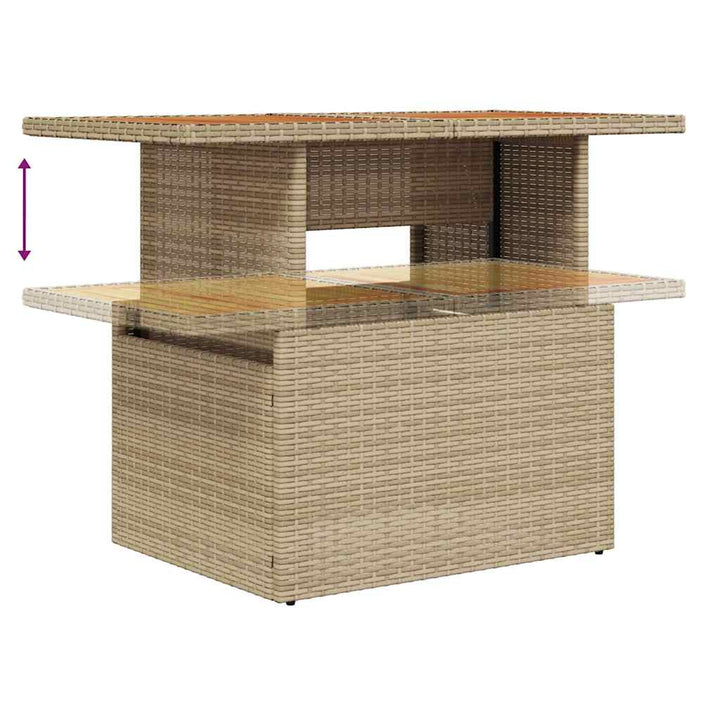 Havesofa Sæt 9 stk. Beige og grå