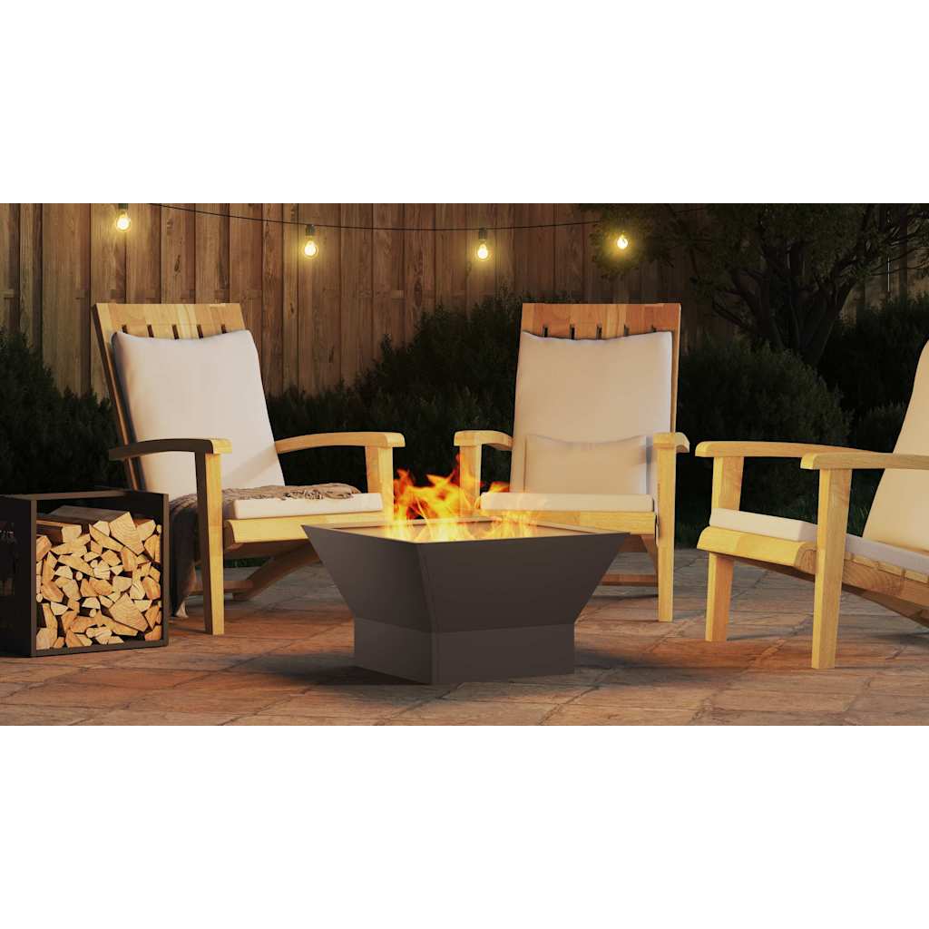 Bålsted Sort 60 x 60 x 35 cm Stål