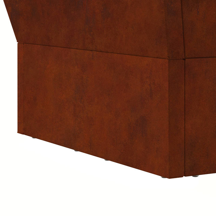 Bålsted Brun 60 x 60 x 35 cm Cortenstål