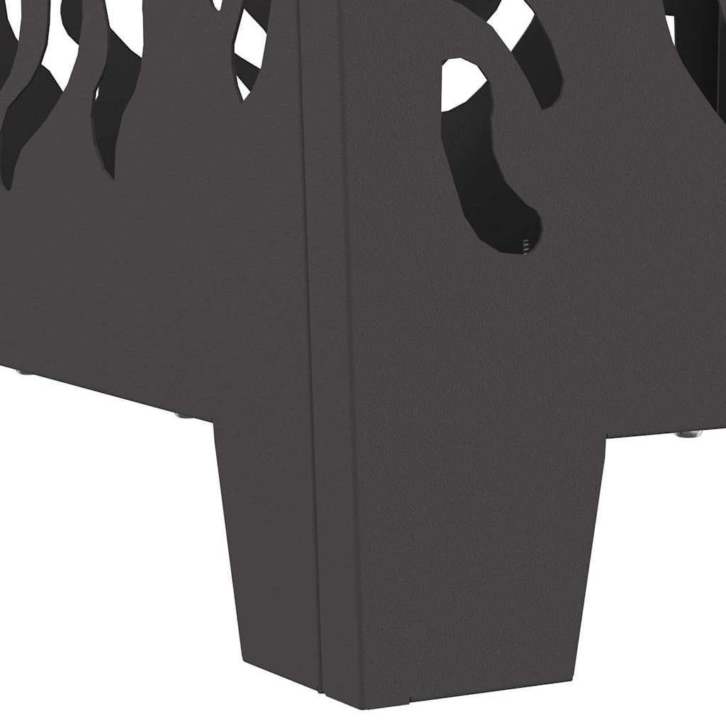 Bålsted Sort 40 x 40 x 40 cm Stål