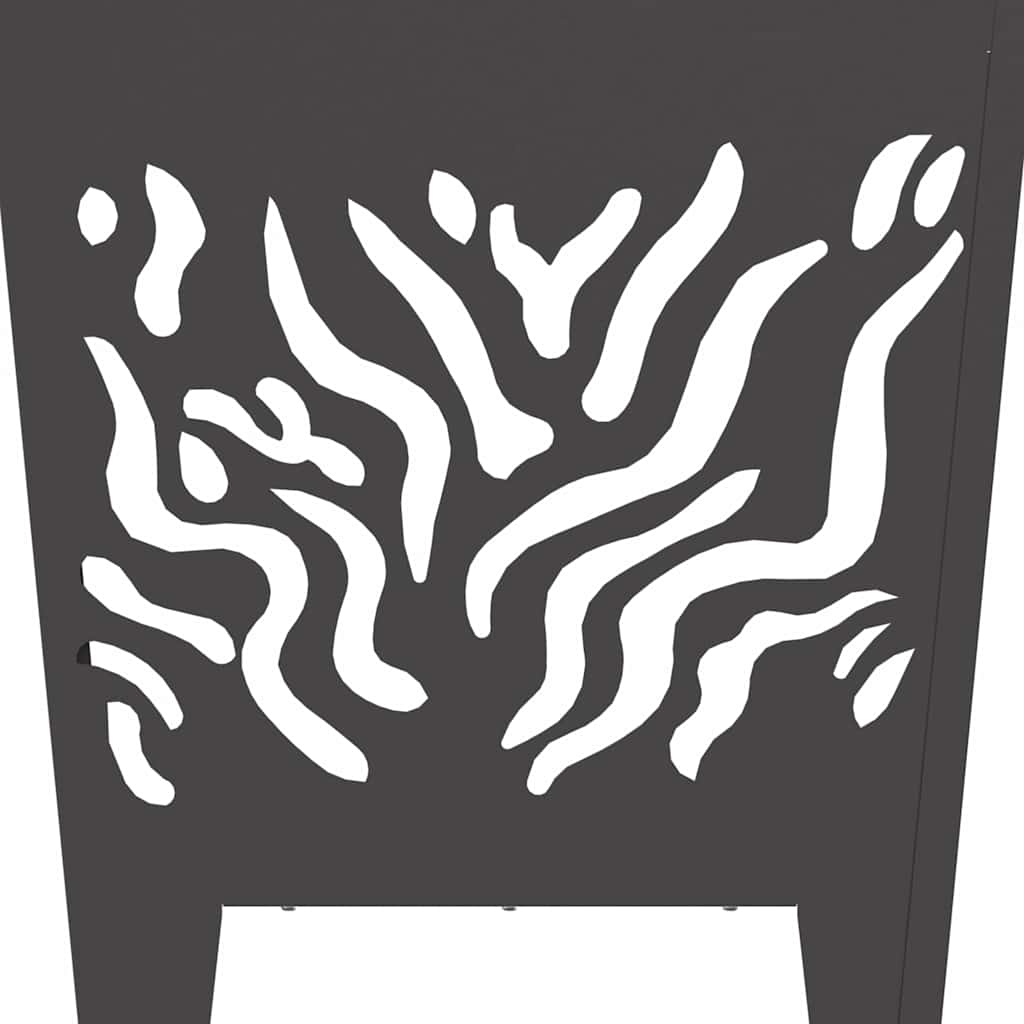 Bålsted Sort 40 x 40 x 40 cm Stål