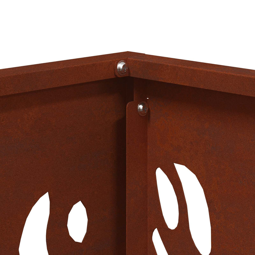 Bålsted Brun 40 x 40 x 40 cm Stål