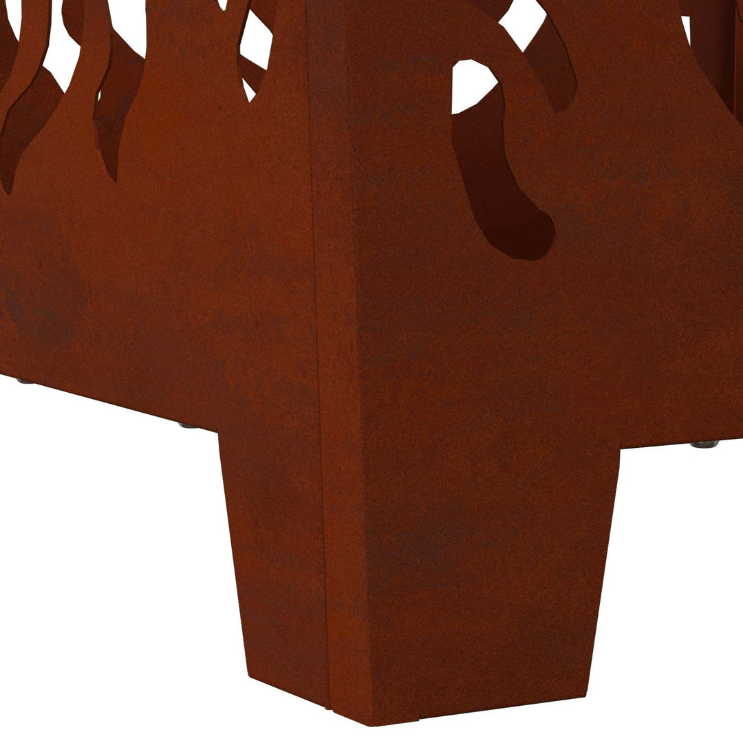 Bålsted Brun 40 x 40 x 40 cm Stål