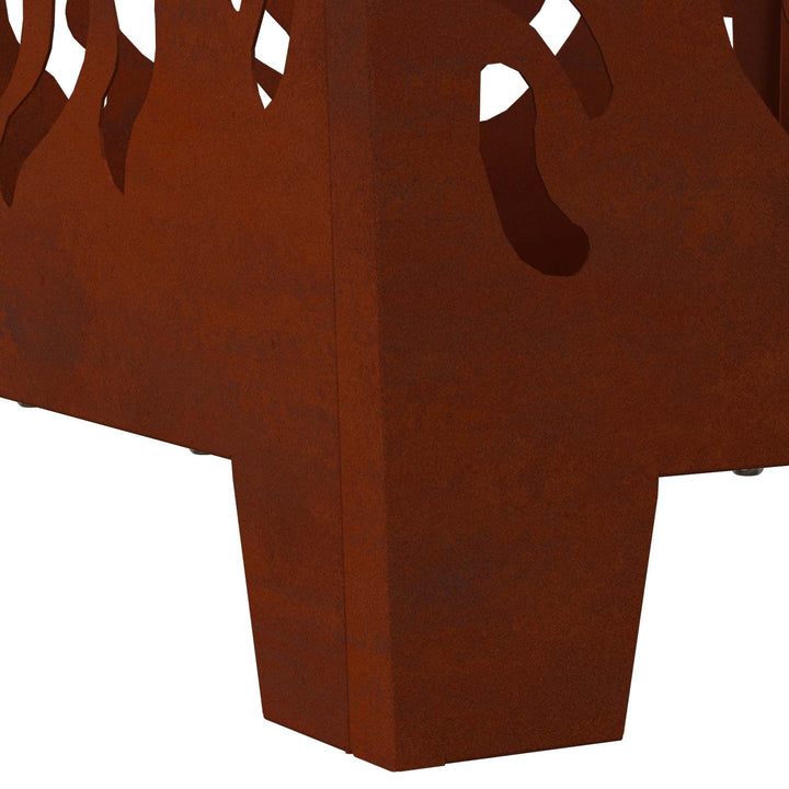 Bålsted Brun 40 x 40 x 40 cm Stål