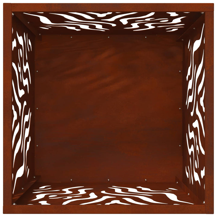 Bålsted Brun 40 x 40 x 40 cm Forvitret stål