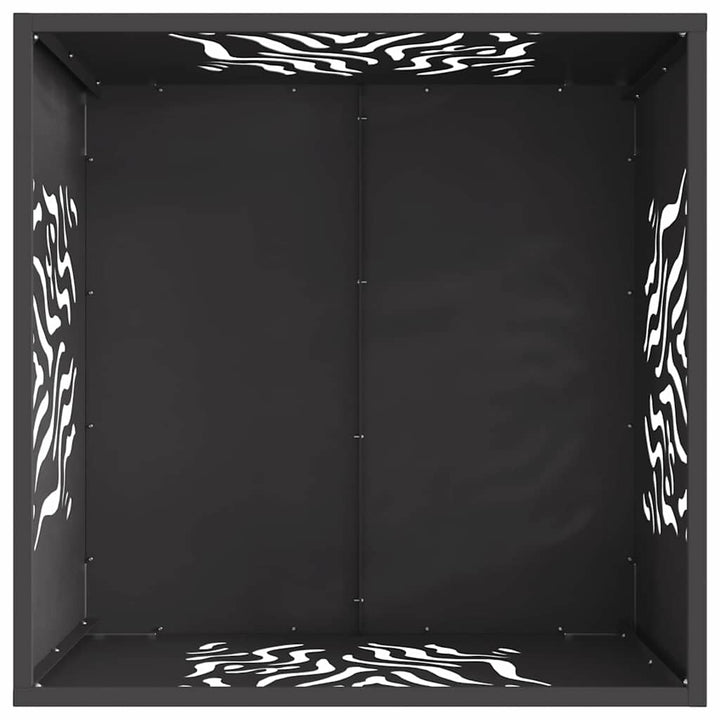 Bålsted Sort 60 x 60 x 40 cm Stål