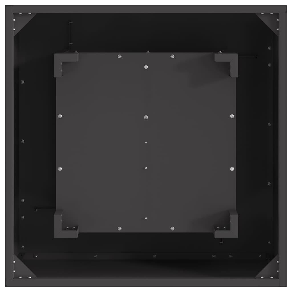 Bålsted Sort 60 x 60 x 30 cm Stål