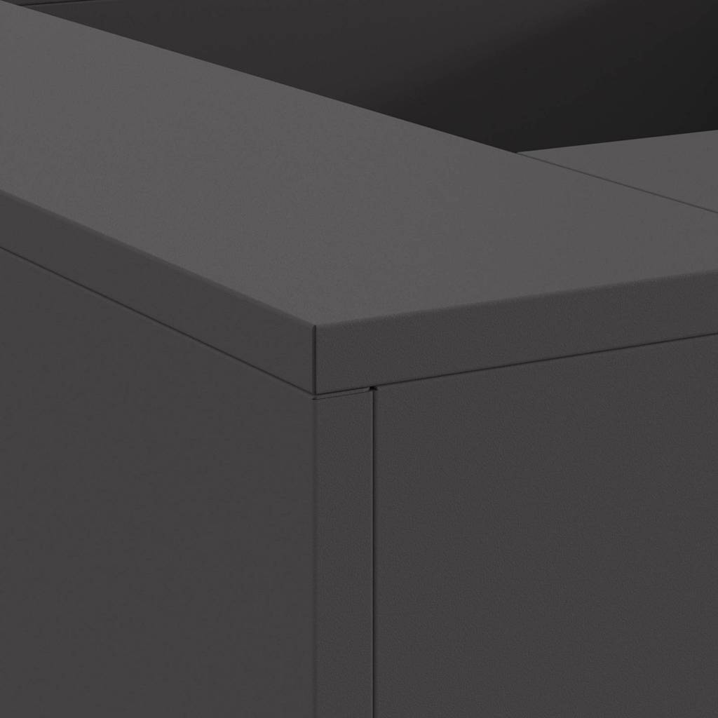 Bålsted Sort 80 x 80 x 40 cm Koldvalset stål