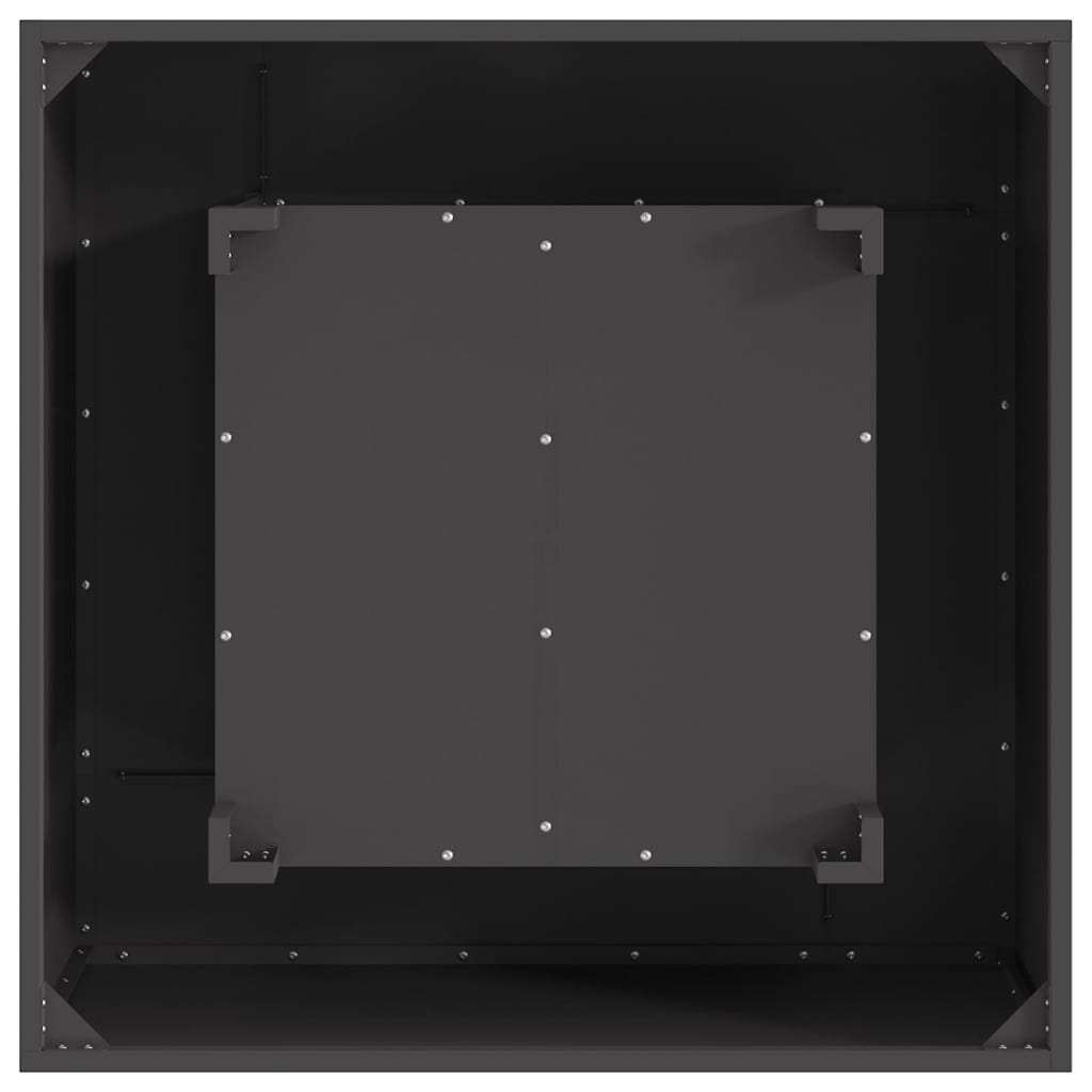 Bålsted Sort 80 x 80 x 40 cm Koldvalset stål