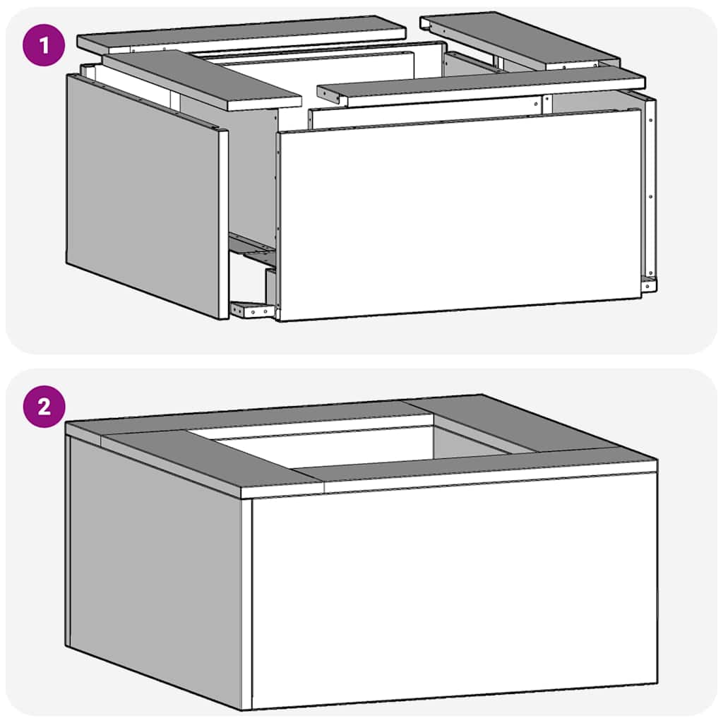 Bålsted Sort 80 x 80 x 40 cm Koldvalset stål