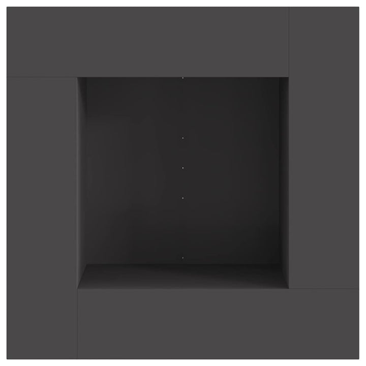 Bålsted Sort 80 x 80 x 40 cm Stål