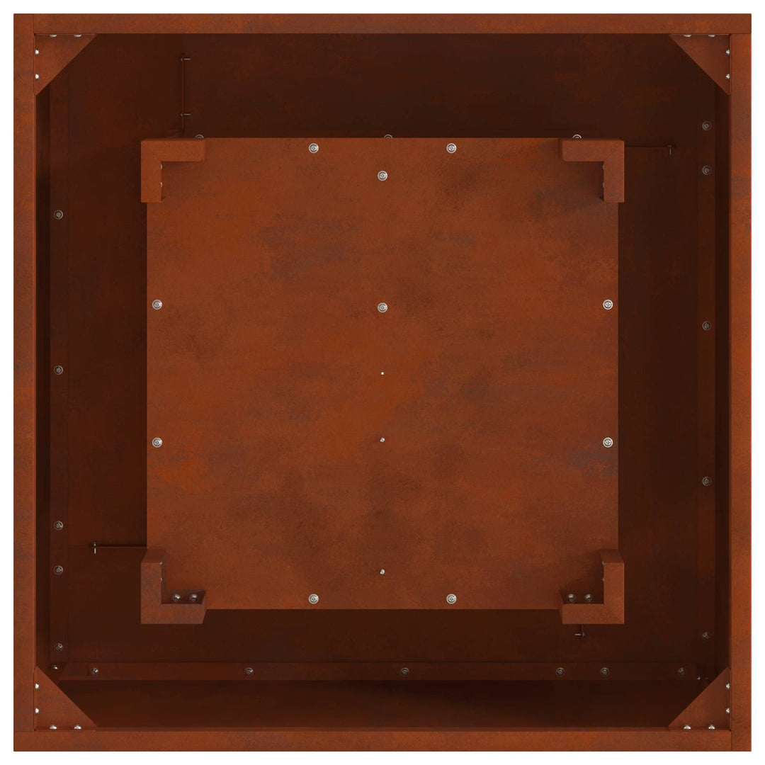 Bålsted Brun 80 x 80 x 40 cm Cortenstål
