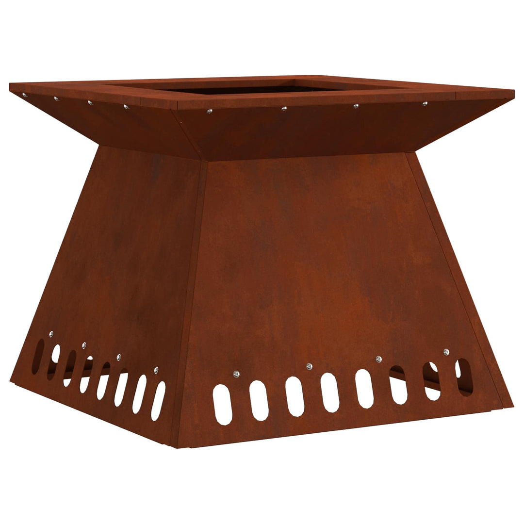 Bålsted Brun 48 x 48 x 40 cm Cortenstål