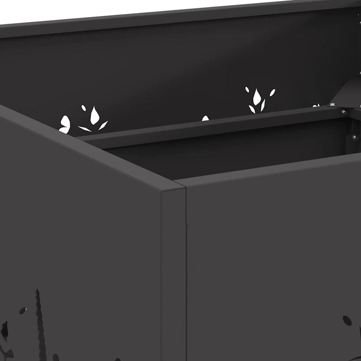 Bålsted Sort 60 x 60 x 30 cm Stål