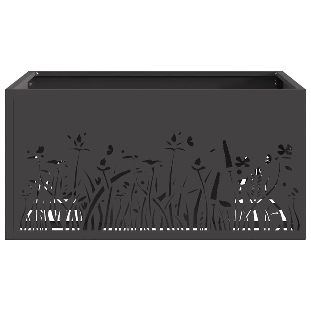 Bålsted Sort 60 x 60 x 30 cm Stål