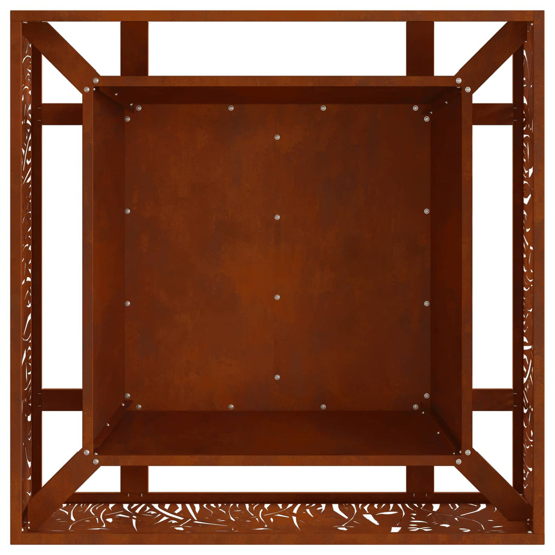Bålsted Brun 80 x 80 x 30 cm Cortenstål