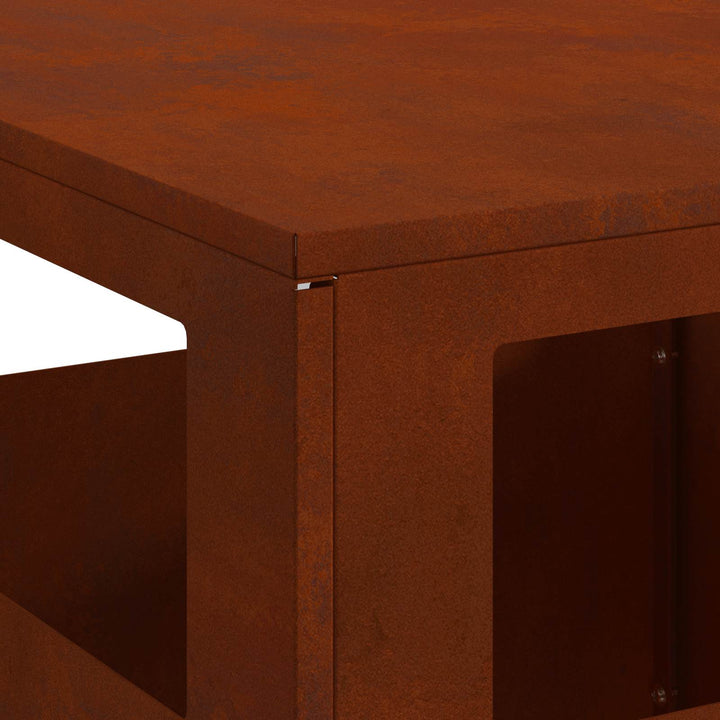 Bålsted Brun 35 x 35 x 100 cm Stål