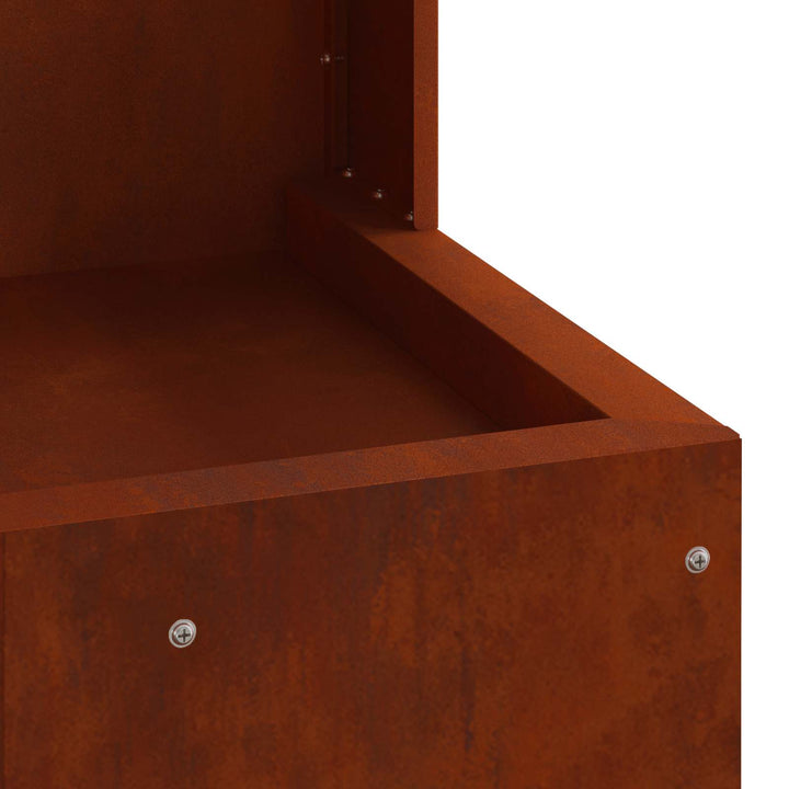 Bålsted Brun 35 x 35 x 100 cm Stål