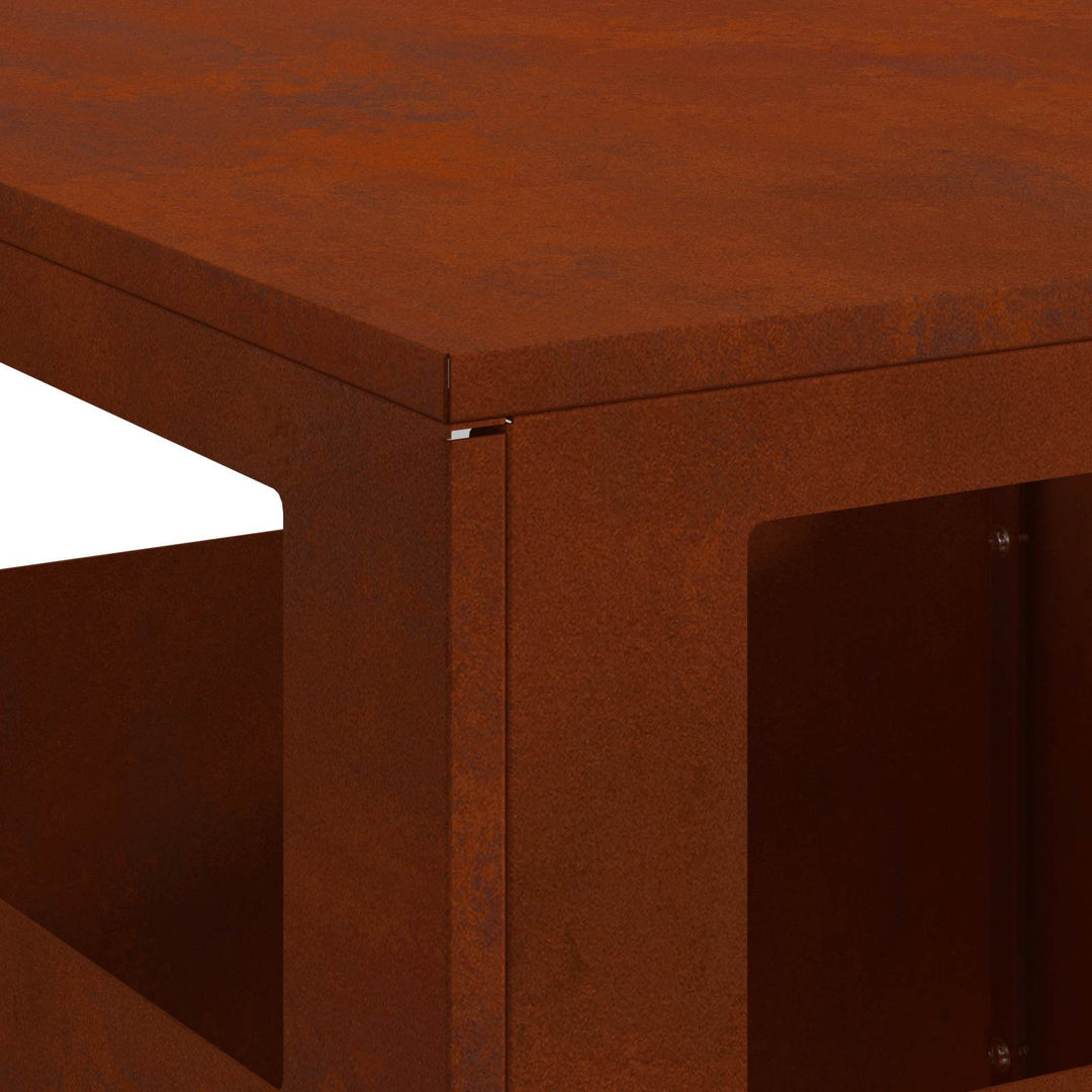 Bålsted Brun 50 x 50 x 100 cm Stål