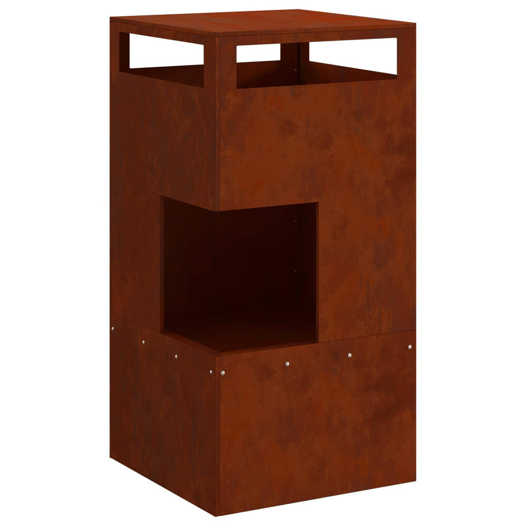 Bålsted Brun 50 x 50 x 100 cm Cortenstål
