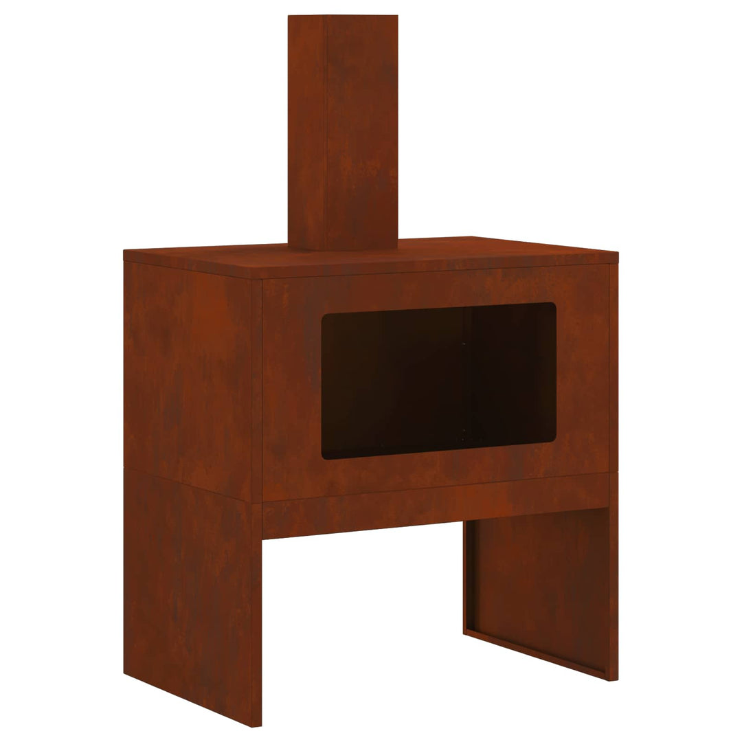 Bålsted Brun 60 x 40 x 96 cm Cortenstål