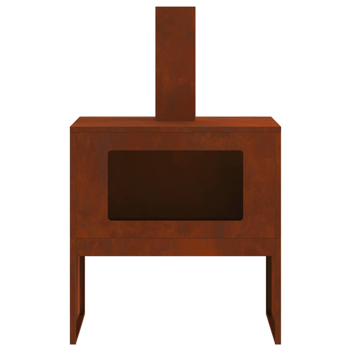 Bålsted Brun 60 x 40 x 96 cm Cortenstål