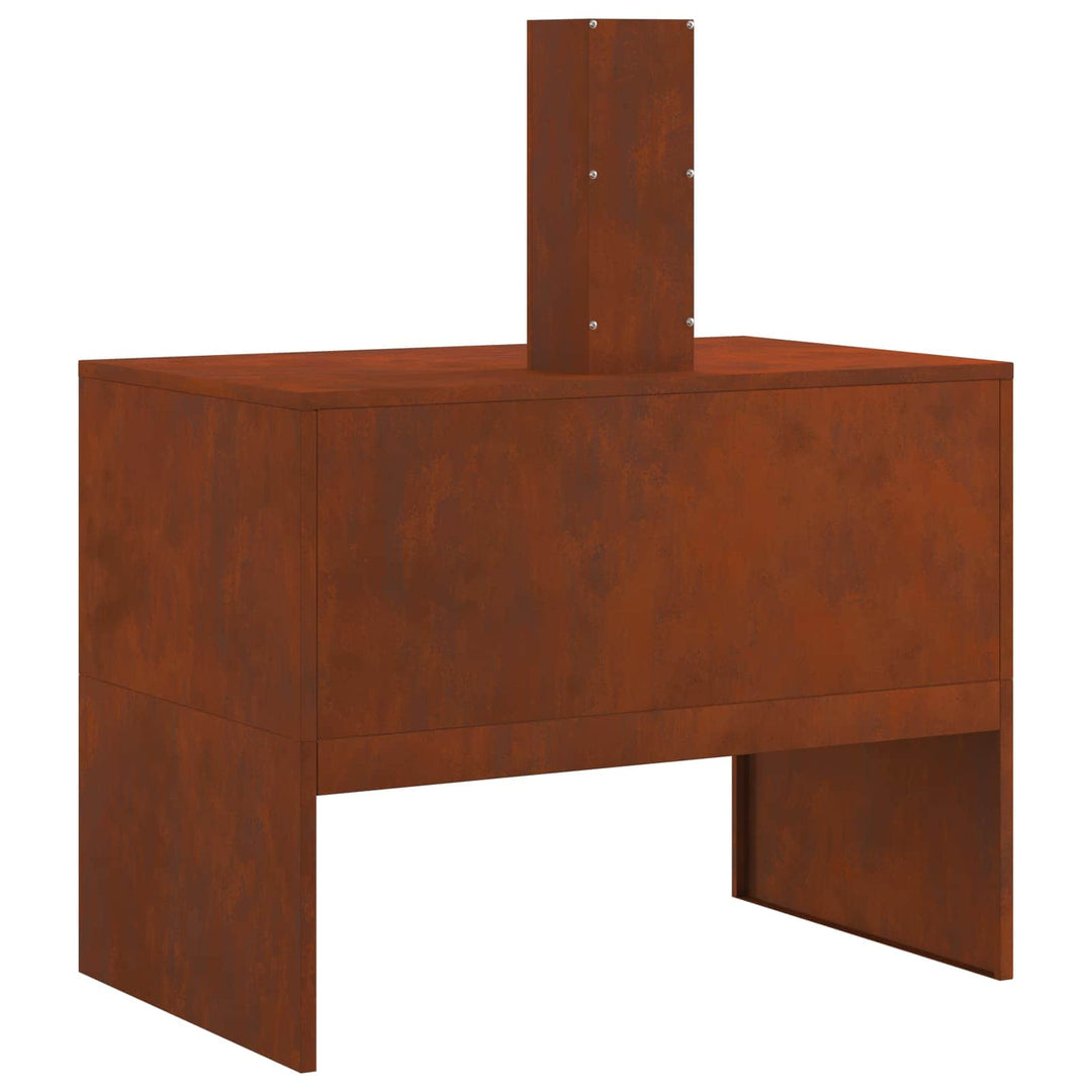 Bålsted Rusten 80 x 50 x 96 cm Cortenstål