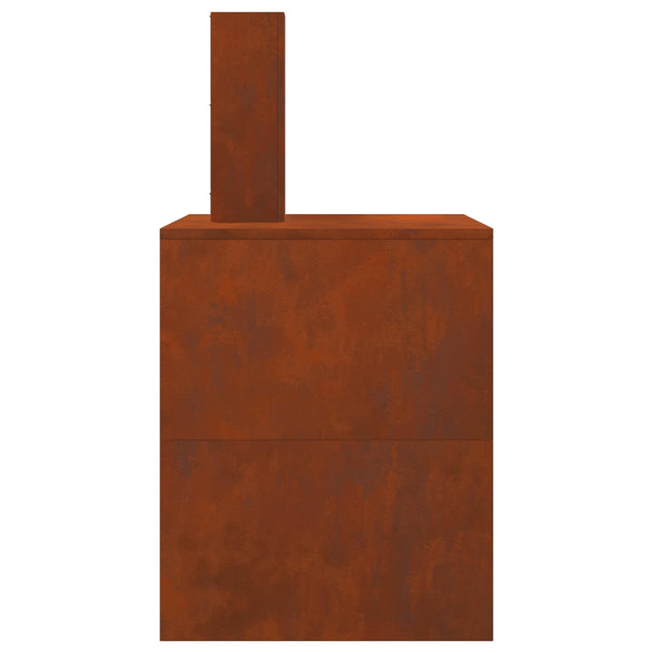 Bålsted Rusten 80 x 50 x 96 cm Cortenstål