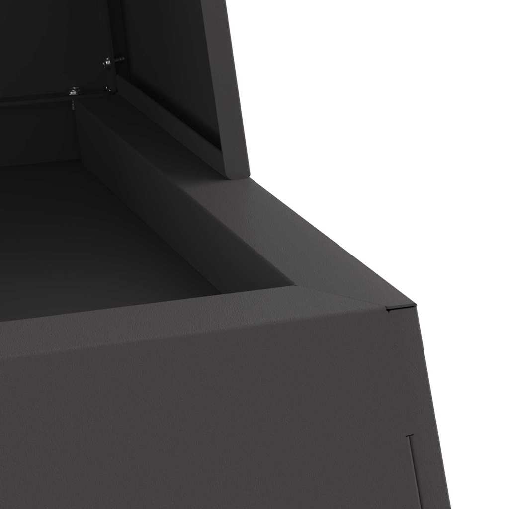 Bålsted Sort 60 x 35 x 100 cm Stål