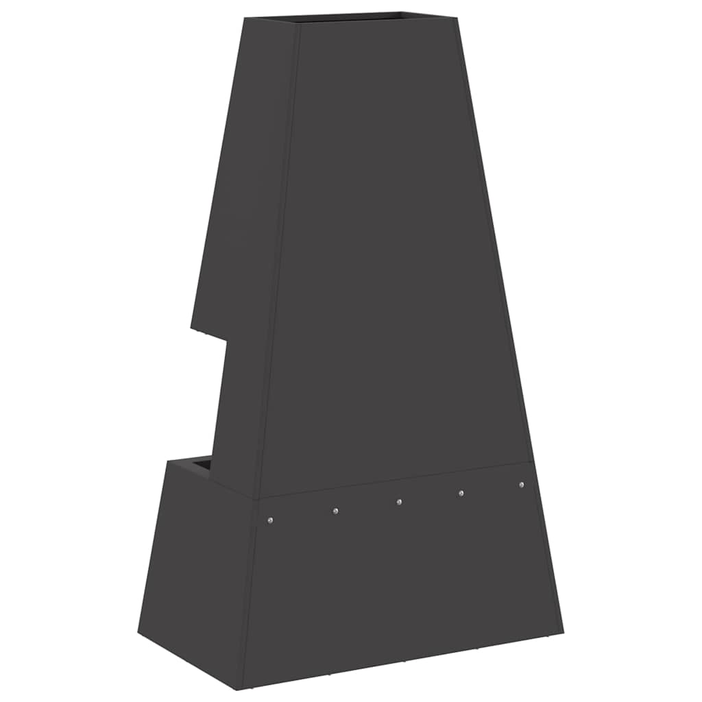 Bålsted Sort 60 x 35 x 100 cm Stål