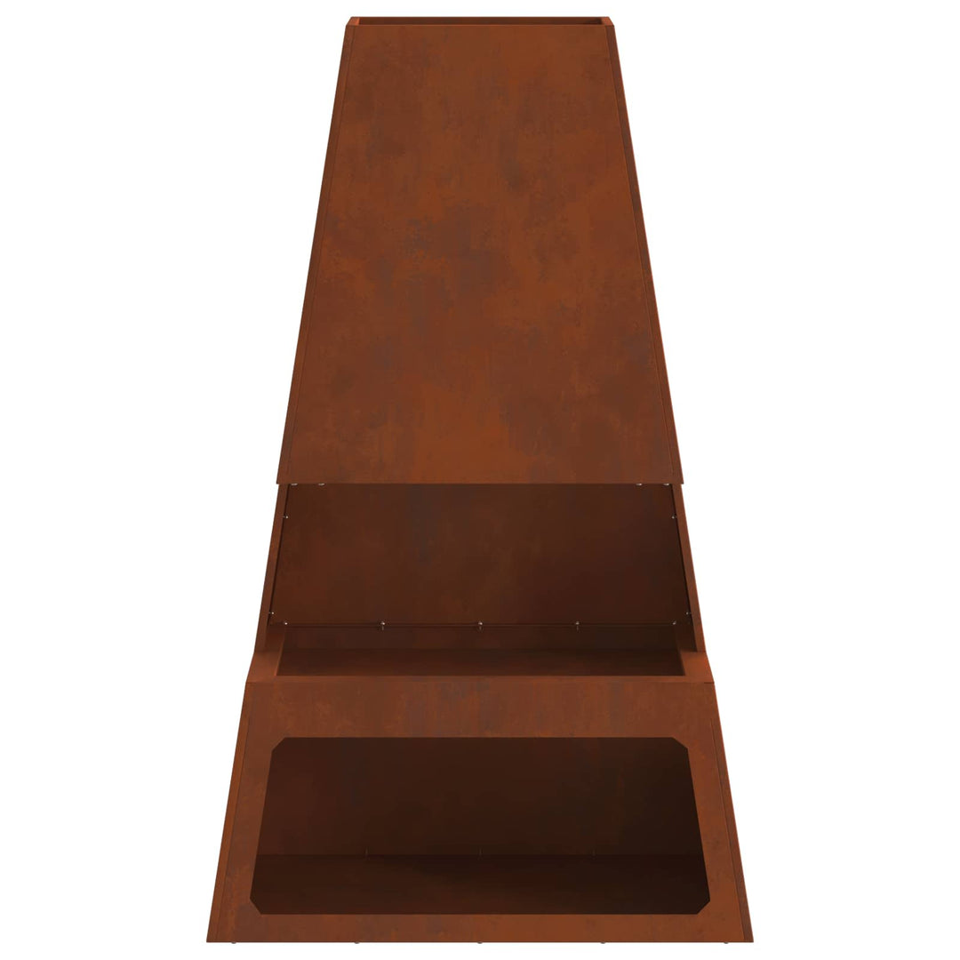 Bålsted Brun 60 x 35 x 100 cm Cortenstål