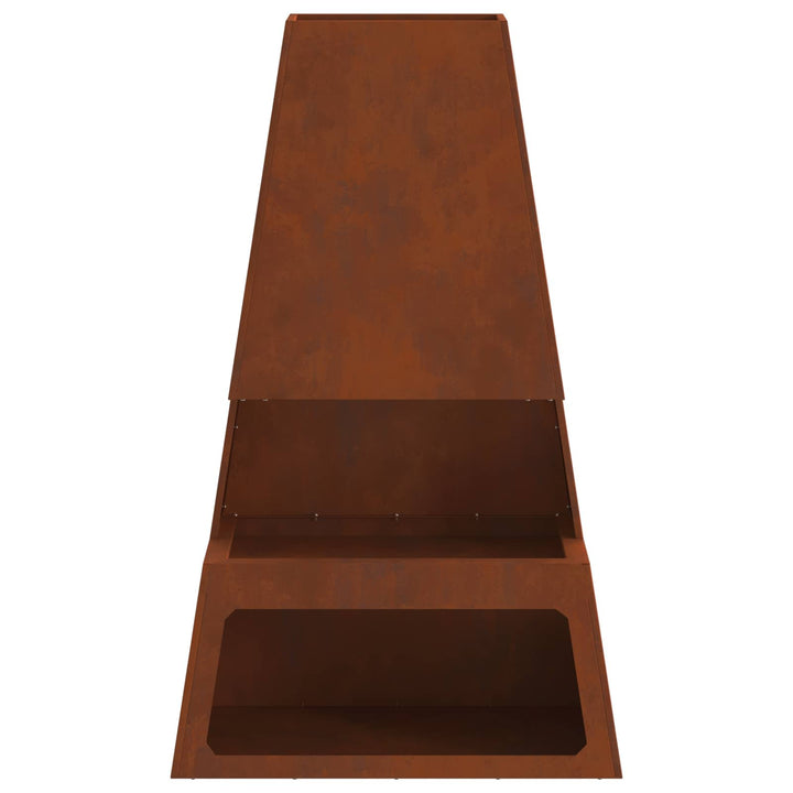 Bålsted Brun 60 x 35 x 100 cm Cortenstål