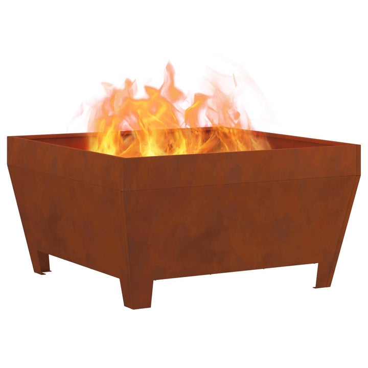 Bålsted Brun 80 x 80 x 43 cm Cortenstål