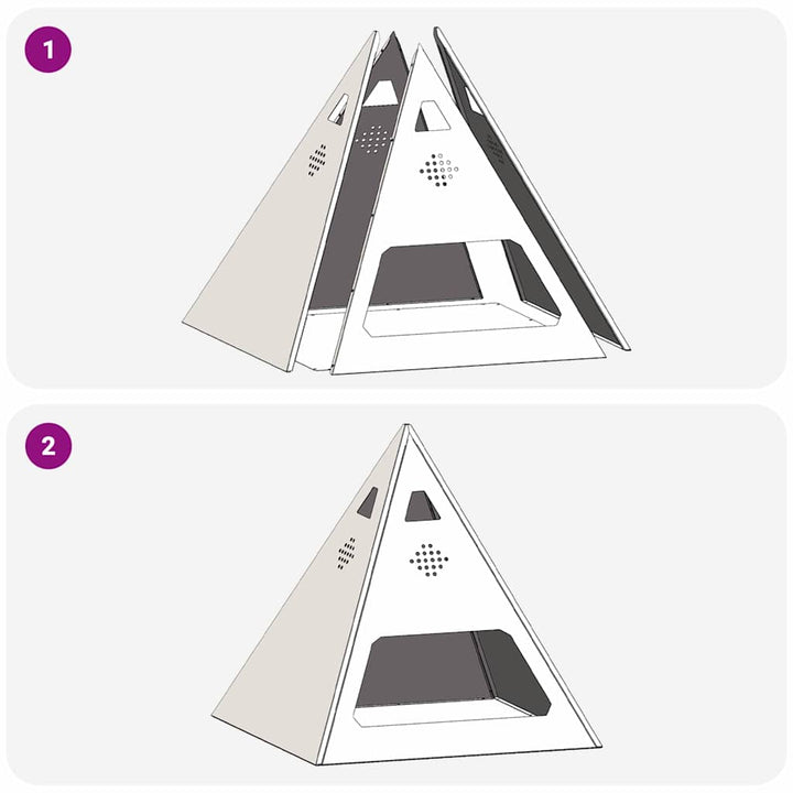 Bålsted Sort 50 x 50 x 51 cm Stål
