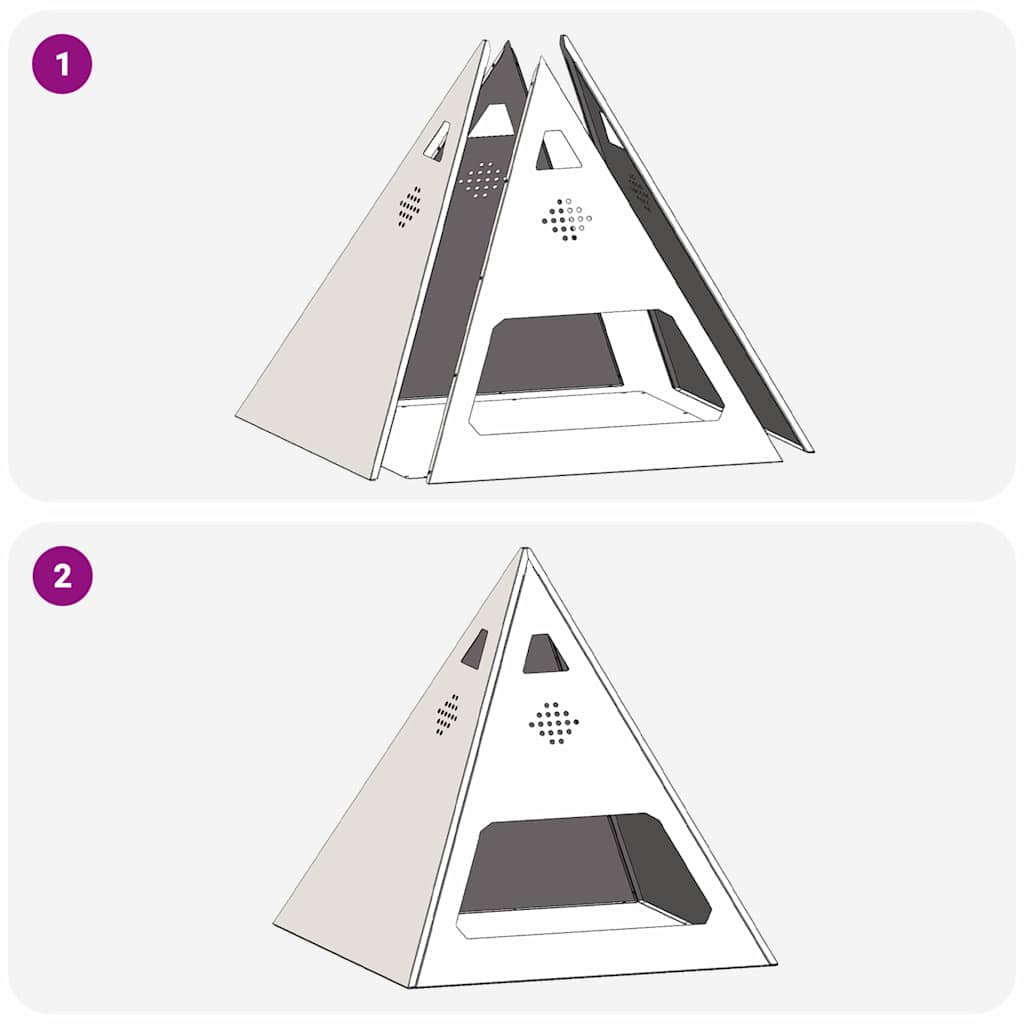 Bålsted Brun 50 x 50 x 51 cm Cortenstål