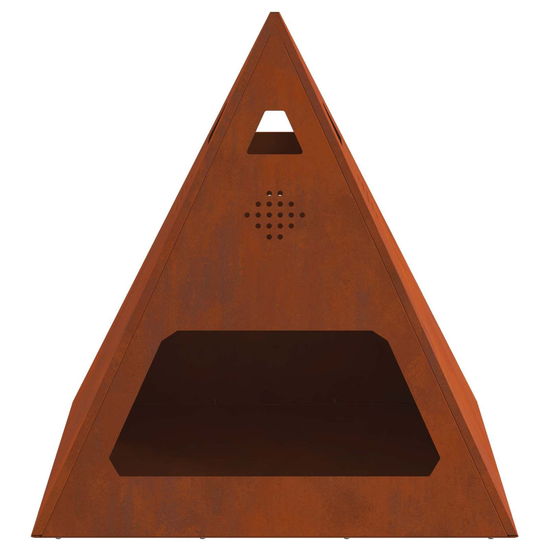 Bålsted Brun 50 x 50 x 51 cm Cortenstål